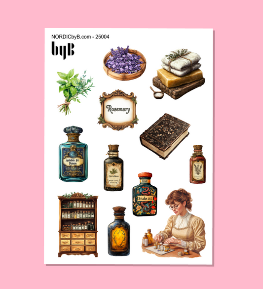 APOTHECARY Sticker Sheet