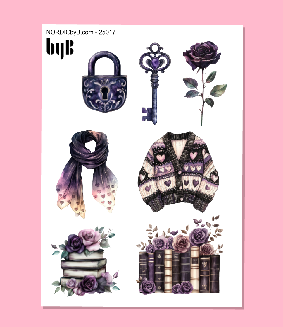 PURPLE LOVE Sticker Sheet