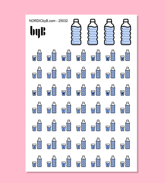 DRINK WATER Sticker Sheet