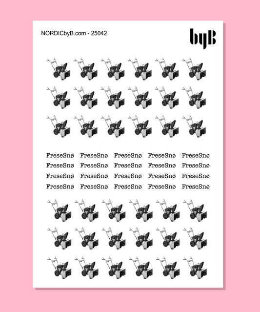 Snøfres Sticker Sheet