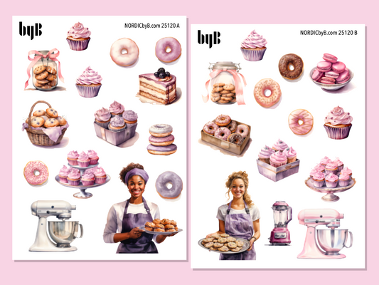 2 Baking Sticker Sheets