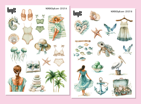 2 Ocean Sticker Sheets