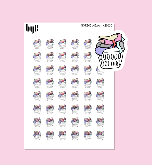 Full Laundry Basket Icon Stickers