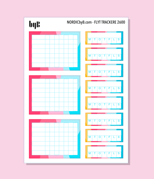 FLYT TRACKERE - 2 varianter - 2600