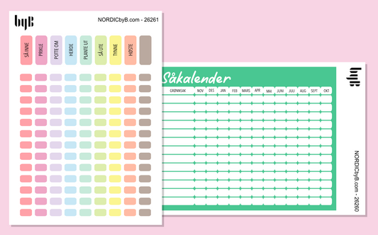 Calendar Garden Planning Functional Stickers