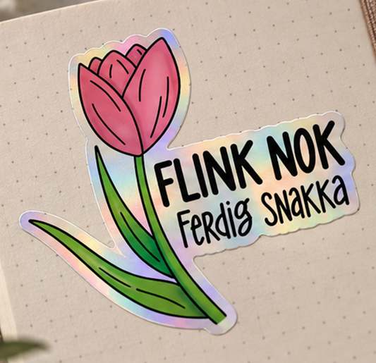 FLINK NOK - FERDIG SNAKKA die cut klister