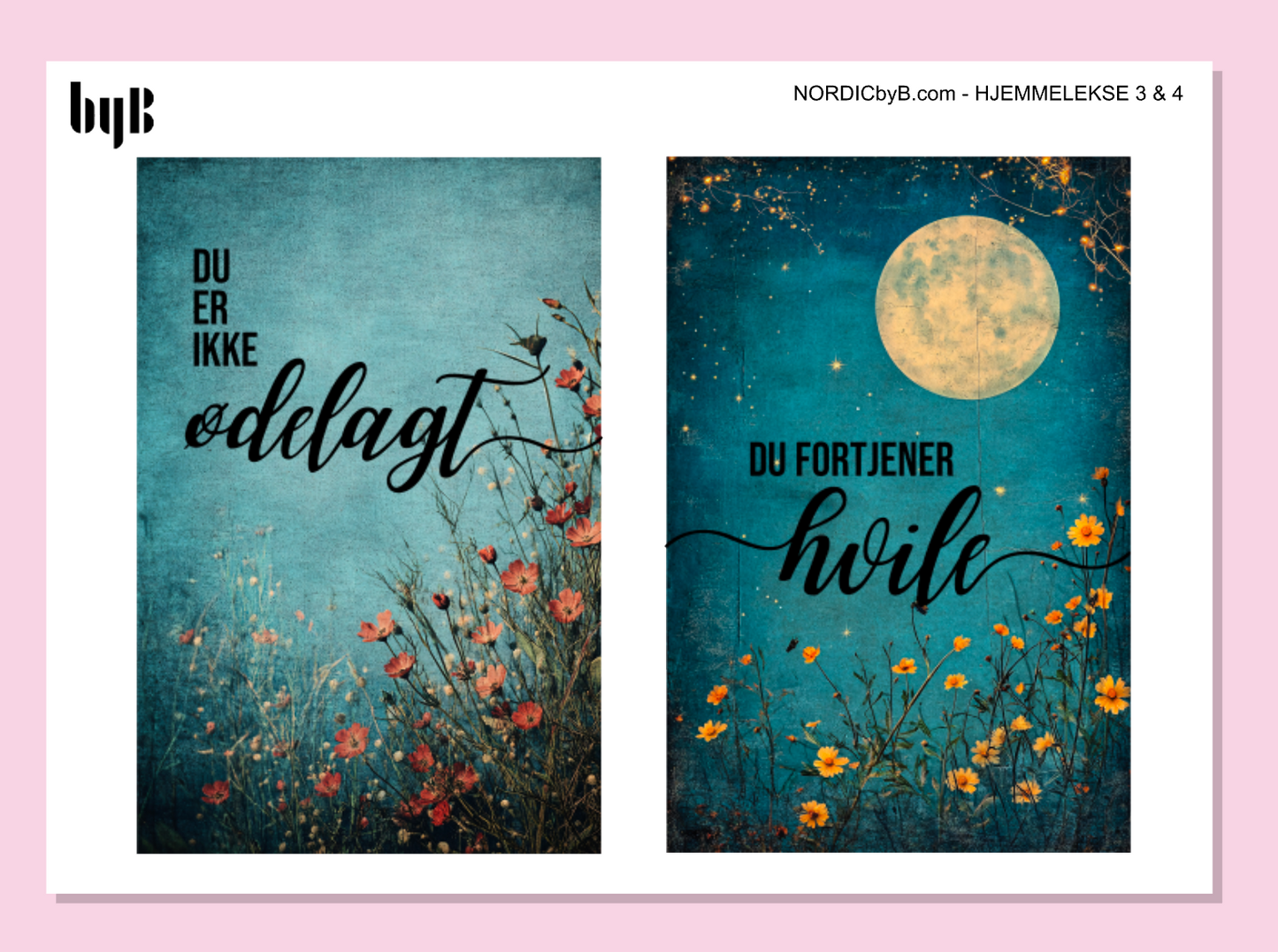 Mental Helse Hjemmelekse - 3 klisterark i pakke