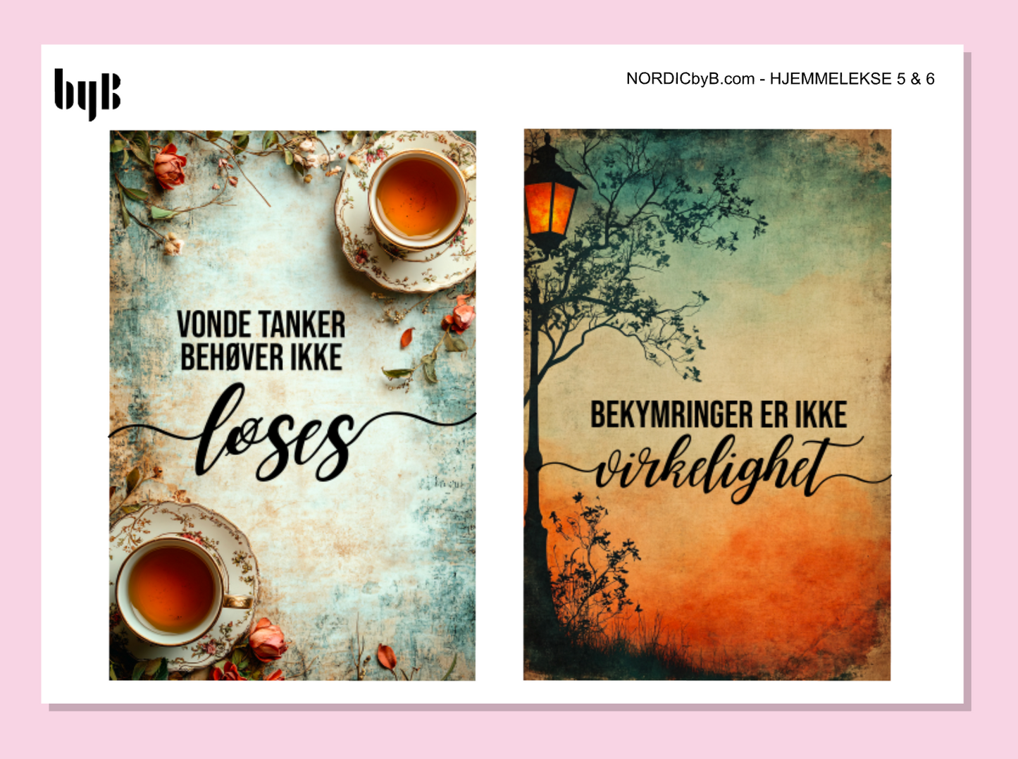 Mental Helse Hjemmelekse - 3 klisterark i pakke