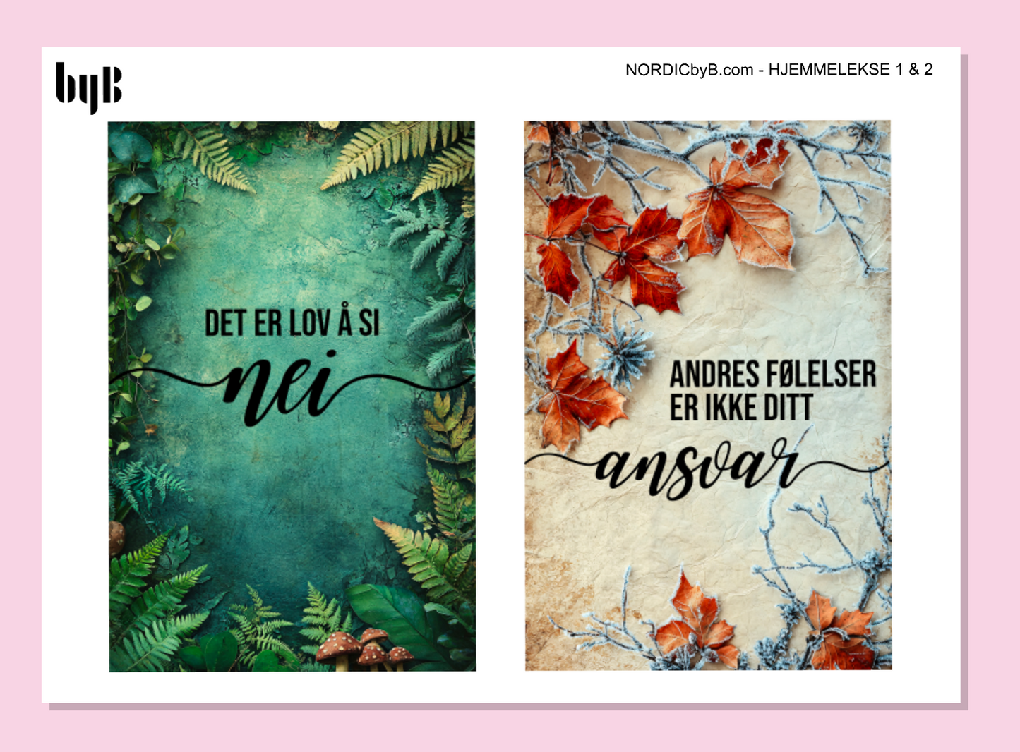 Mental Helse Hjemmelekse - 3 klisterark i pakke