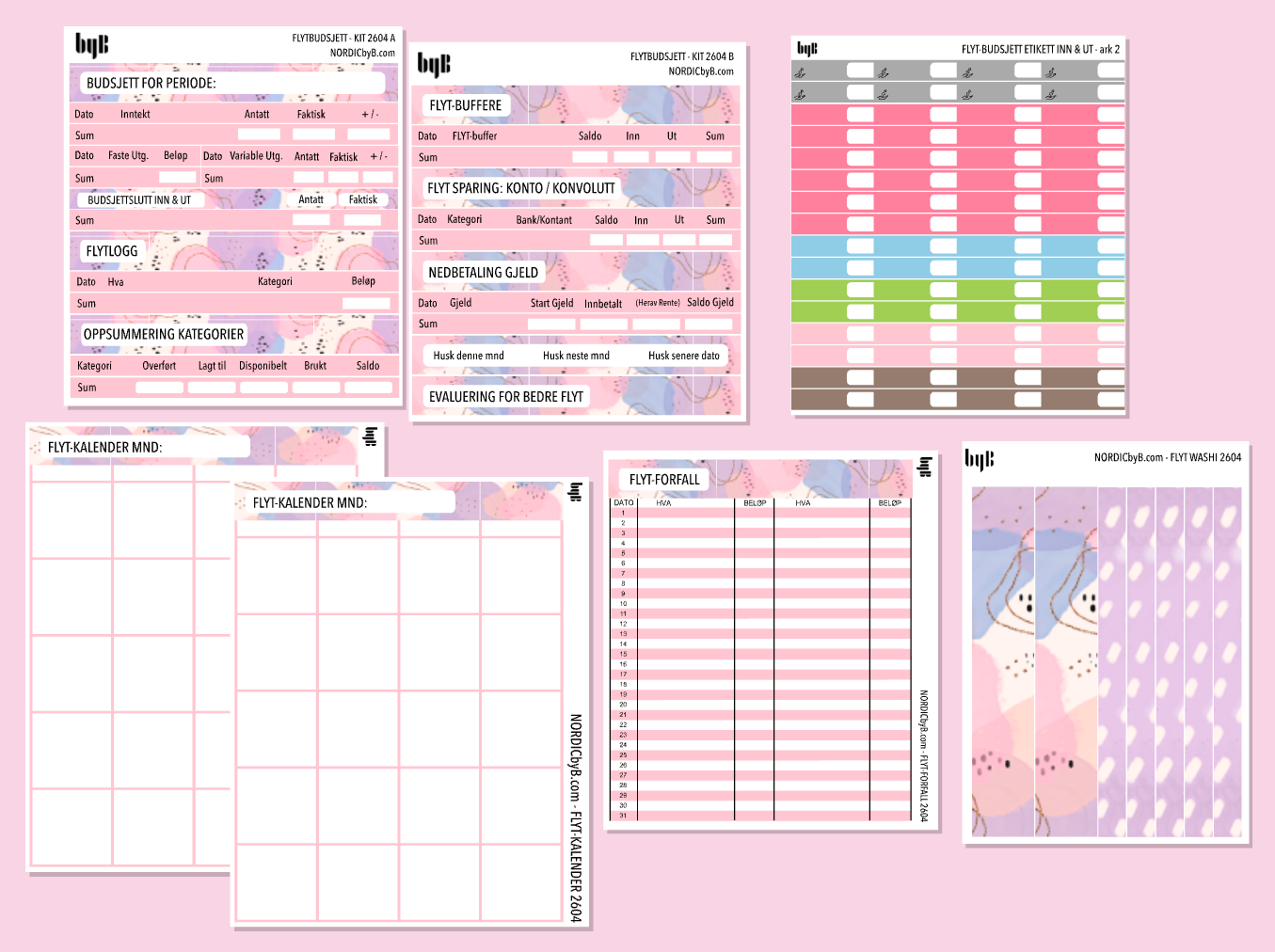 FLYT-BUDSJETT MYSTERY MND-PAKKE - nytt design