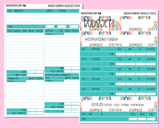2511 - BUDSJETT KIT 2 ark - INSIGHT KOMPAKT