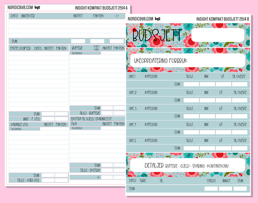 2514 - BUDSJETT KIT 2 ark - INSIGHT KOMPAKT