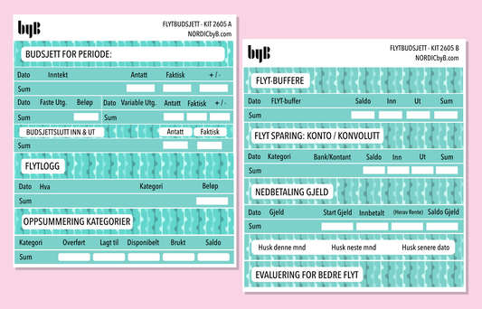 2605 FLYT-BUDSJETT for notatblokk - pakkedeal/enkeltark