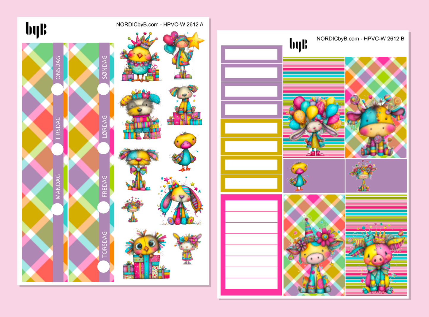 KIT 2612 - 2 SHEET KIT - HAPPY PLANNER CL.VERT.