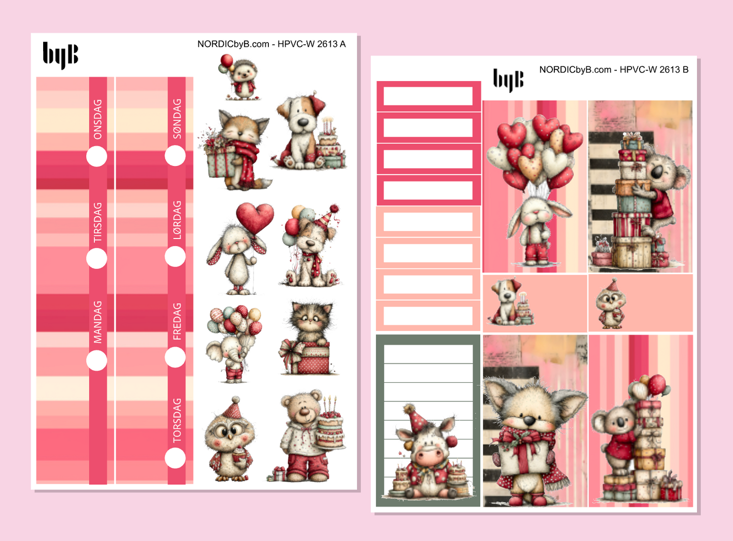 KIT 2613 - 2 SHEET KIT - HAPPY PLANNER CL.VERT.