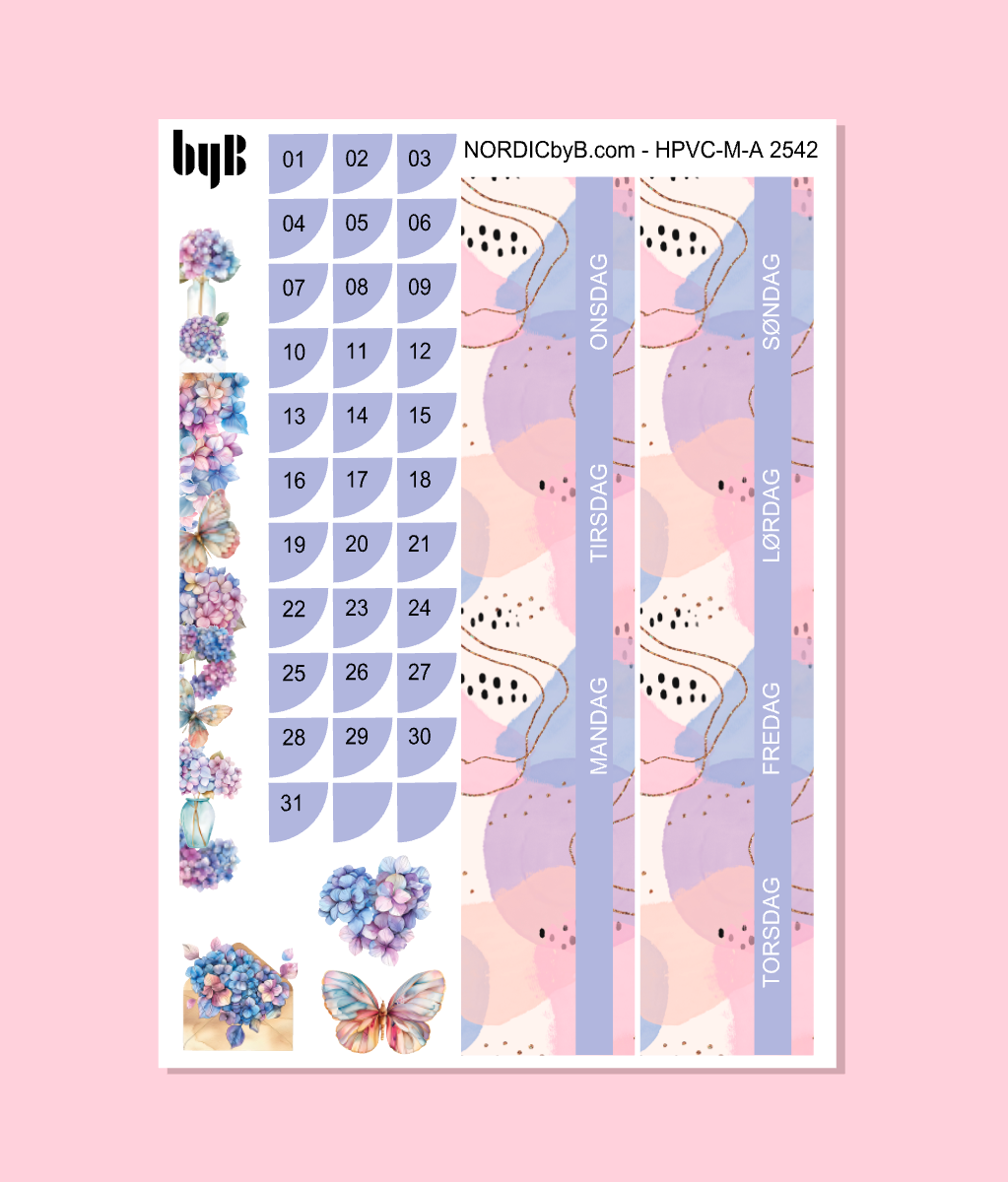 KIT 2542 MONTH PAGE - HAPPY PLANNER CL.VERT.