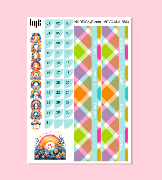 KIT 2543 MONTH PAGE - HAPPY PLANNER CL.VERT.