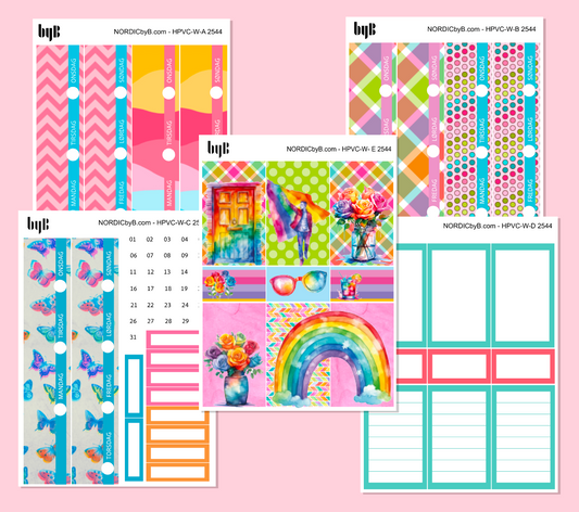 KIT 2544 WEEKLY PAGES - HAPPY PLANNER CL.VERT.