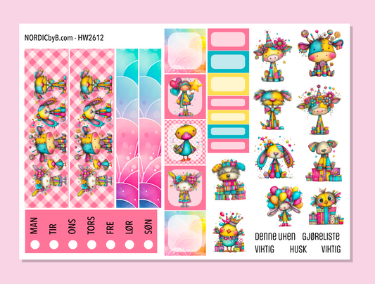 2612 Colorful Party Hobonichi Weeks MiniKit