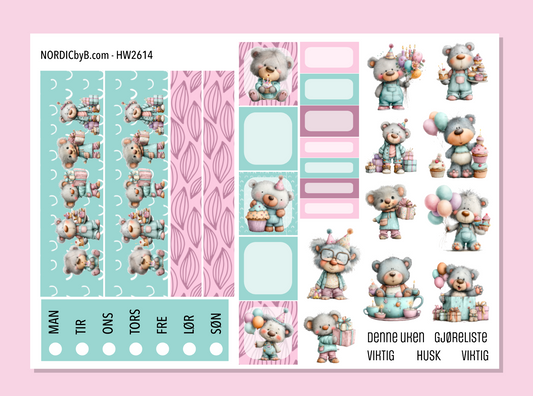 2614 Pastel Party Hobonichi Weeks MiniKit