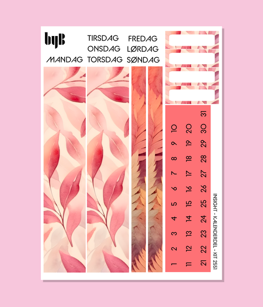 2551 INSIGHT PLANNER KALENDER-SIDE - 1 ark