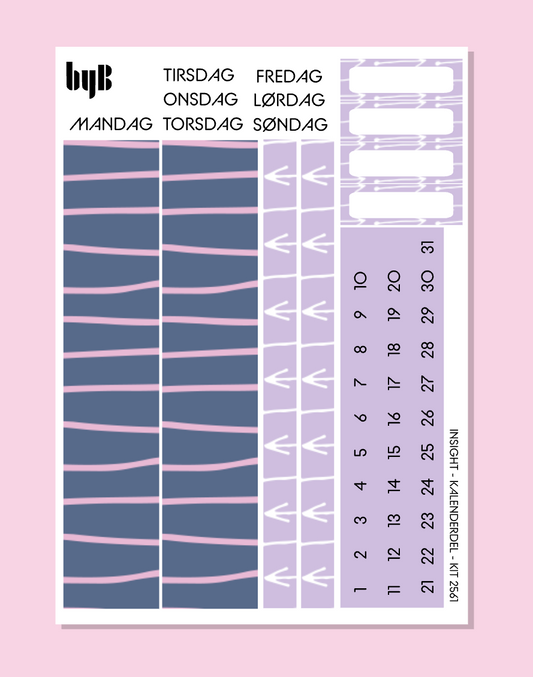 2561 INSIGHT PLANNER KALENDER-SIDE - 1 ark