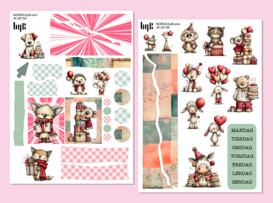 2613 Fun Party Journaling Kit - 2 ark