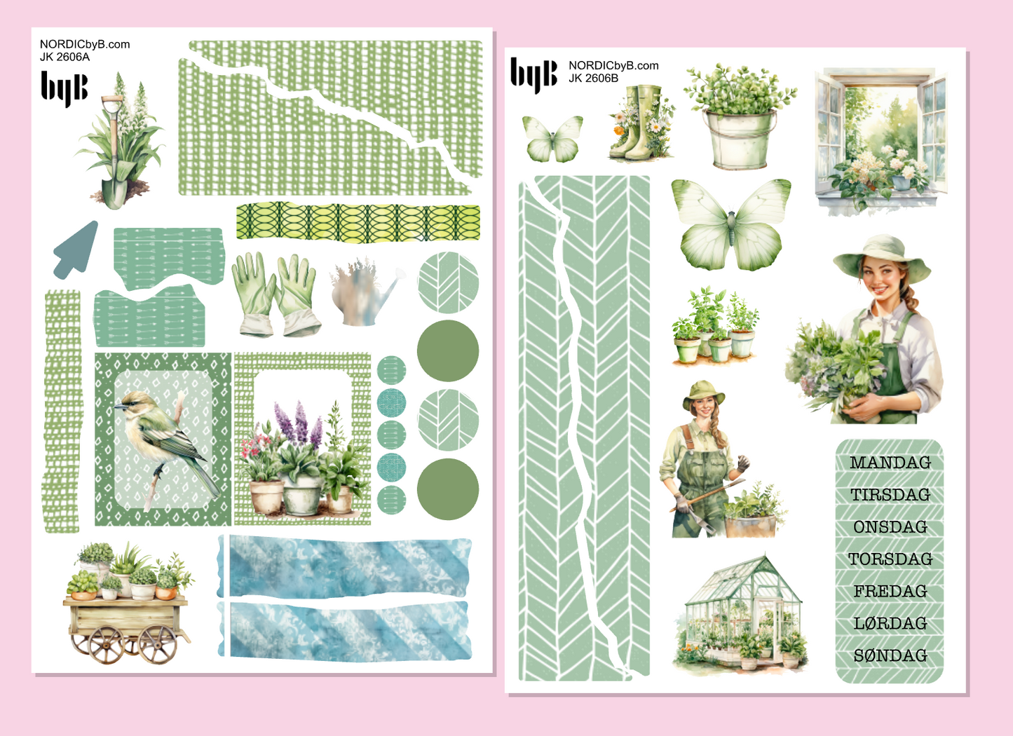 2606 Green Spring Journaling Kit - 2 ark