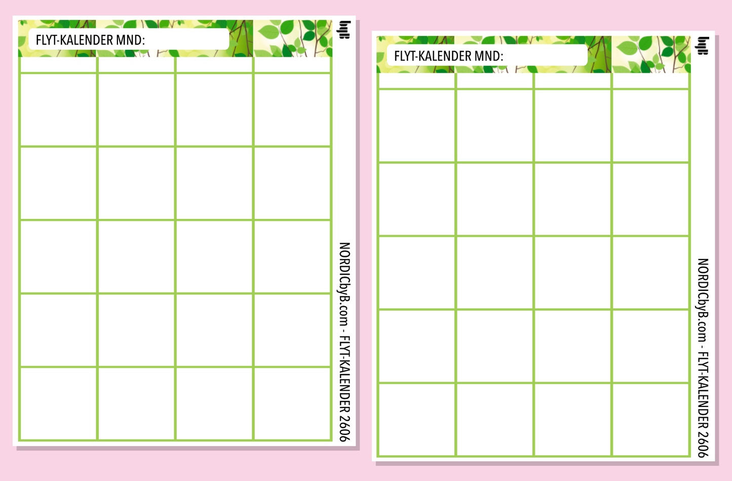 2606 FLYT-BUDSJETT for notatblokk - pakkedeal/enkeltark