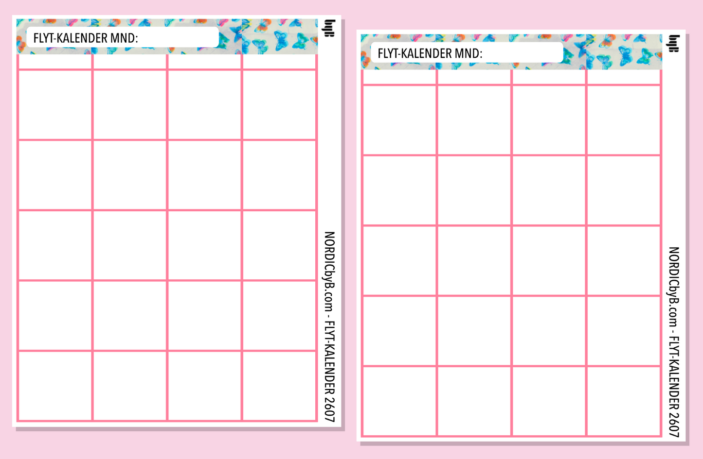 2607 FLYT-BUDSJETT for notatblokk - pakkedeal/enkeltark