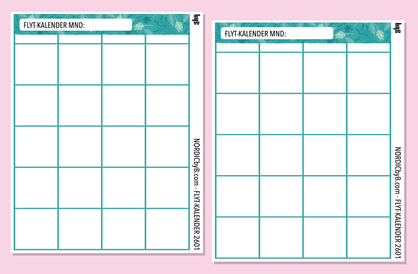 2601 FLYT-BUDSJETT for notatblokk - pakkedeal/enkeltark