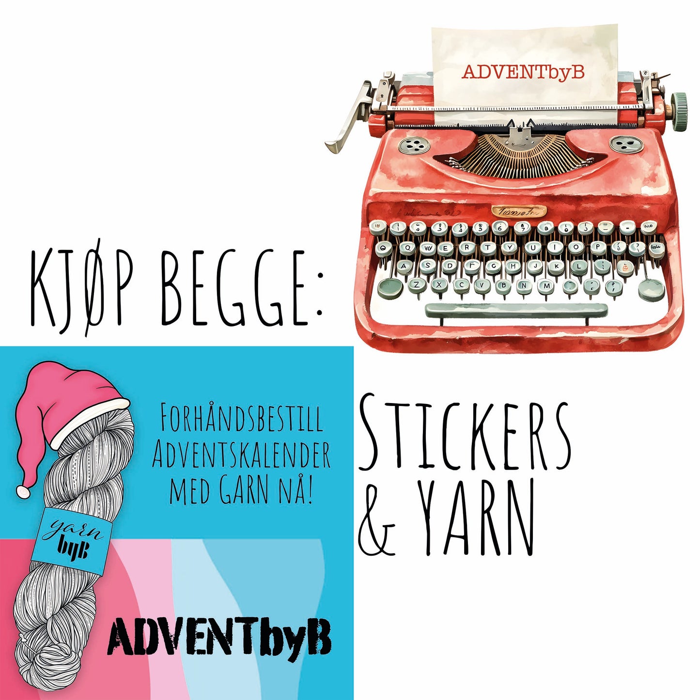 ADVENTbyB STICKERS - forhåndsbestill adventskalender!
