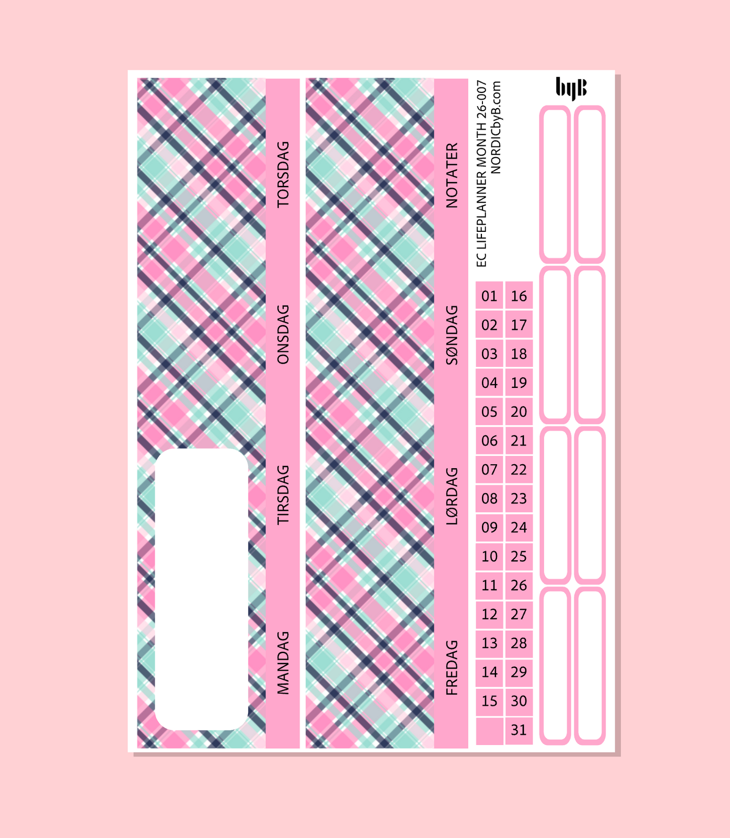 EC LIFEPLANNER MONTHLY PAGE LP M 26-007