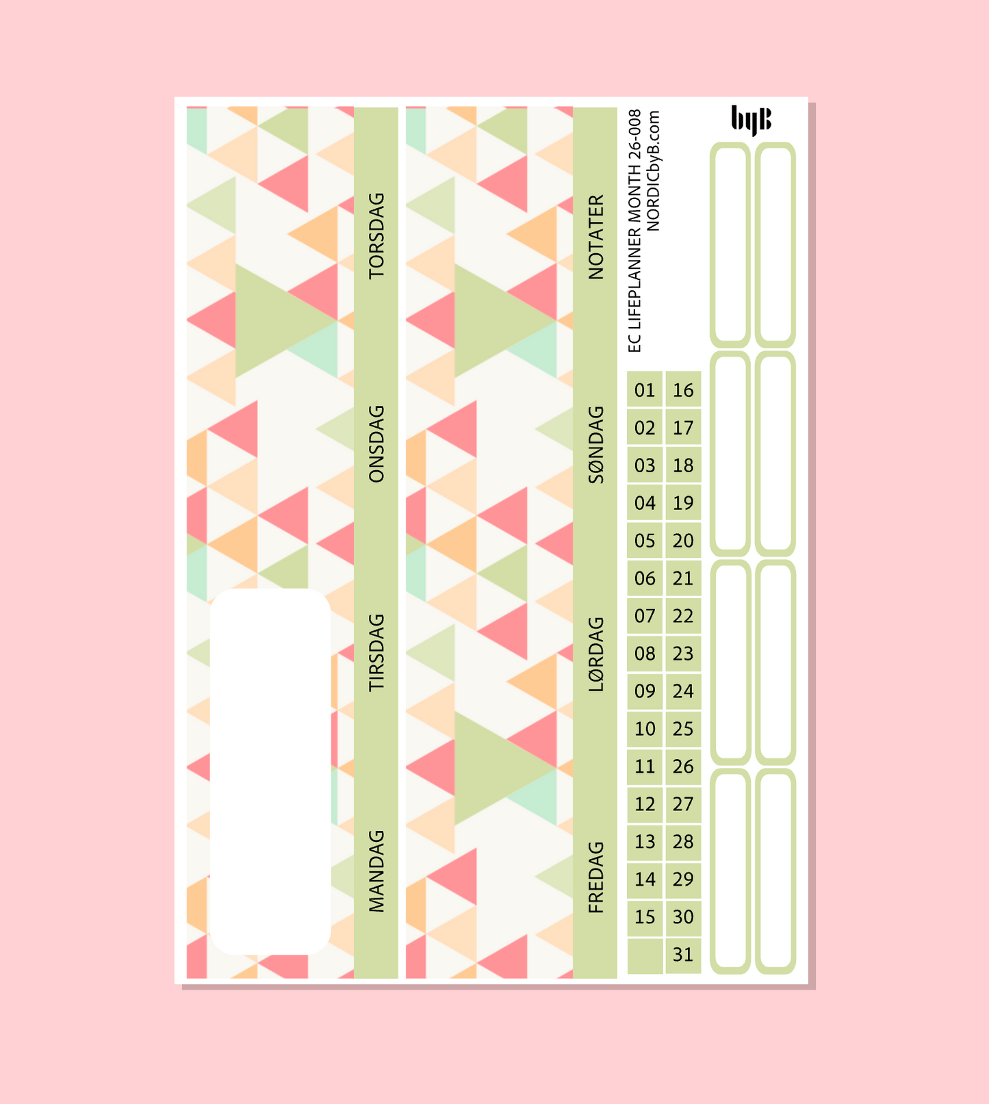 EC LIFEPLANNER MONTHLY PAGE LP M 26-008