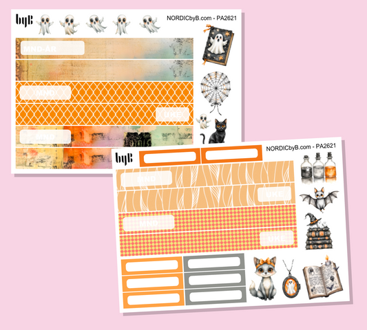 2621 - Happy Halloween - Personlig Almanakk Kit 2 ark
