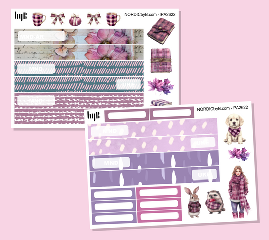 2622 - Purple Autumn - Personlig Almanakk Kit 2 ark