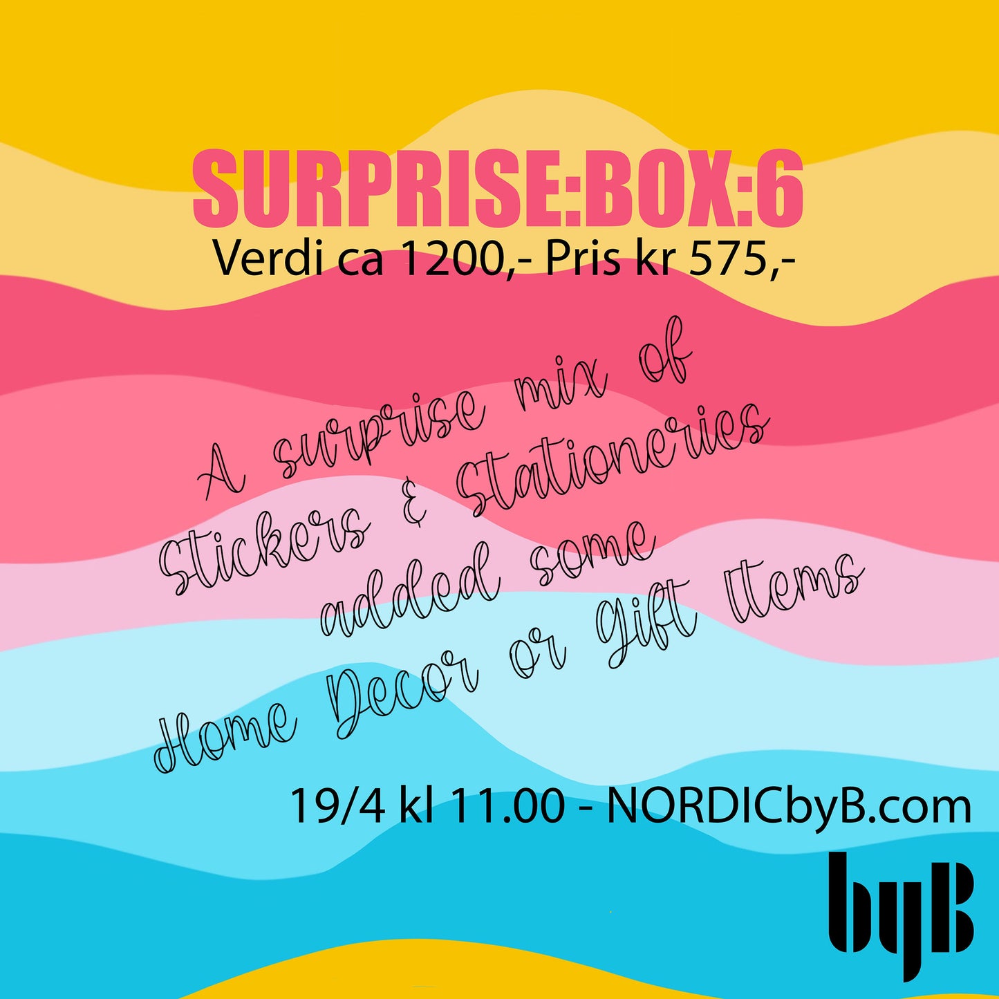 SURPRISE:BOX:6 - a surprise mix of stickers, stationery, home decor, gifts