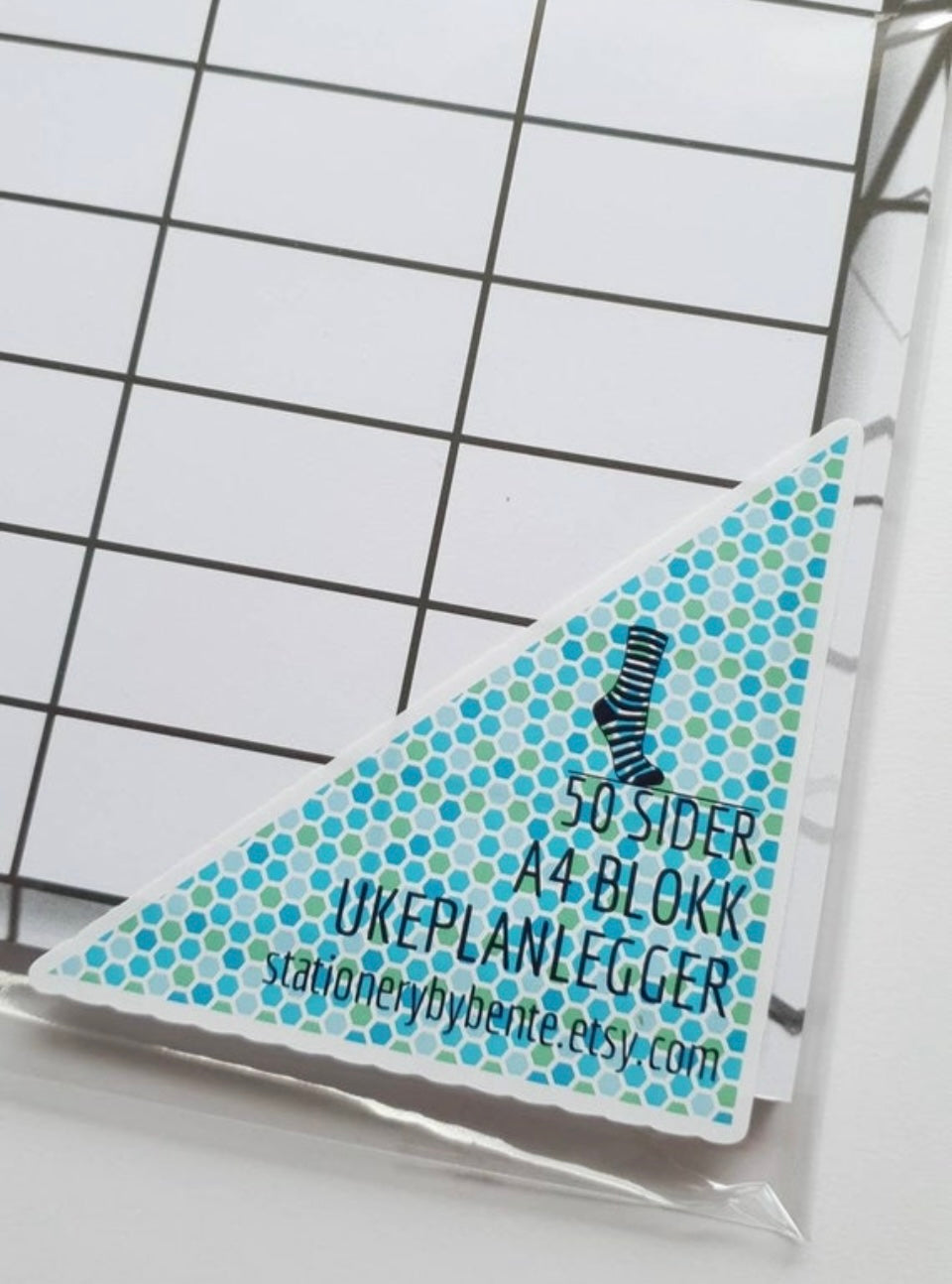A4 UKEPLAN BLOKK 50 sheets - weekly planning pad