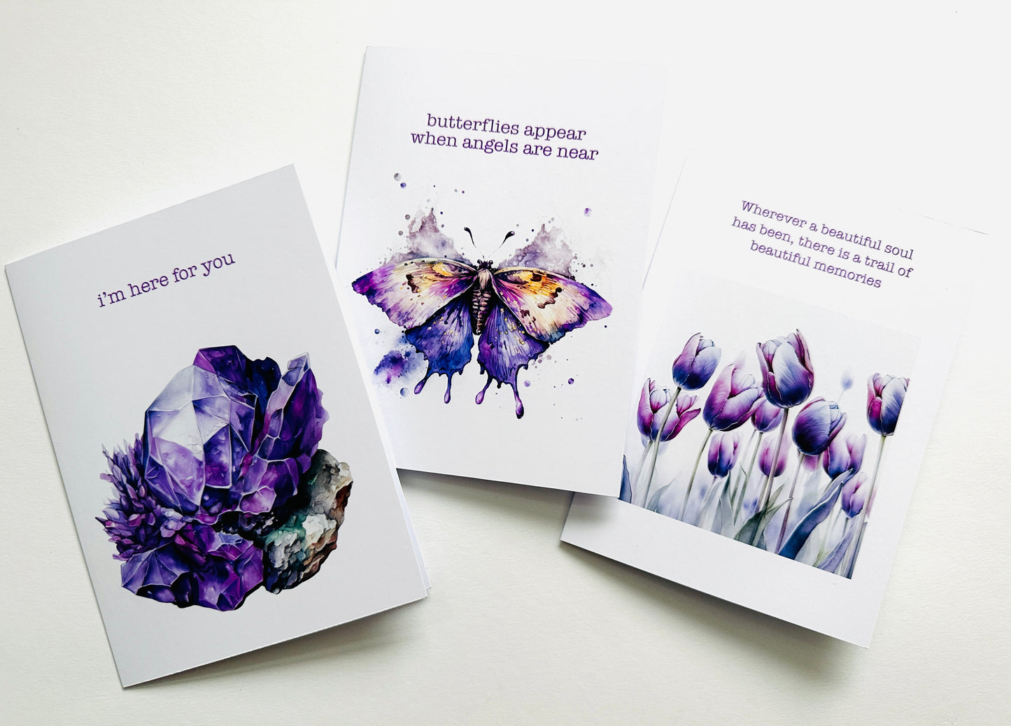 3 pack Empathy Card - Lilac Designs - OVERSKUDDET GÅR TIL ALS NORGE